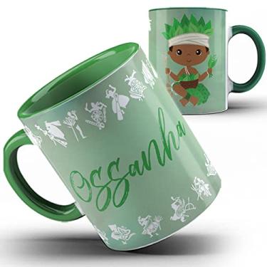 Imagem de Caneca verde Fé Orixá umbanda Ossanha