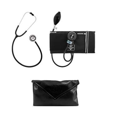 Imagem de Kit Acadêmico Esfigmomanômetro E Estetoscópio Duplo - Bic (Preto)