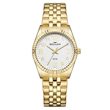 Imagem de Relógio Backer Feminino Ref: 10313145f Br Clássico Dourado