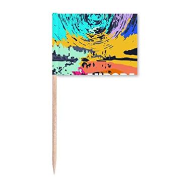 Imagem de Marcadores de palito de dente do Círculo Ártico do Oceano Ártico Decoração de festa