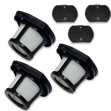 Imagem de PUREBURG Pacote com 3 filtros de substituição para aspirador de pó compatíveis com Bissell 2390 2390a 2389 Auto-Mate Aspirador de pó sem fio para carro 2284W Borracha de pelos de animais de estimação sem fio Parte 1614212 1614203 1614204