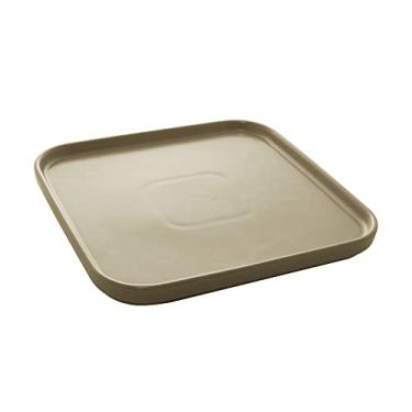 Imagem de CJ 2 PRATOS PORCELANA NÓRDICA CINZA MATT 21x21x2cm