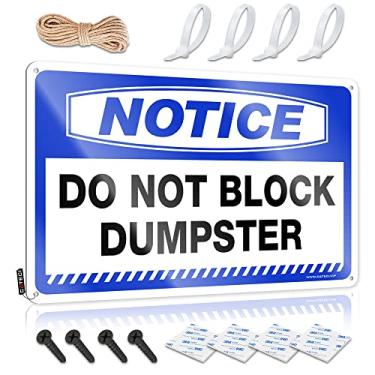 Imagem de Sinais para adultos para homem aviso de caverna não bloquear lixeira placa de lata cartazes de bar placas de rua para quarto (tamanho: 30x40cm)