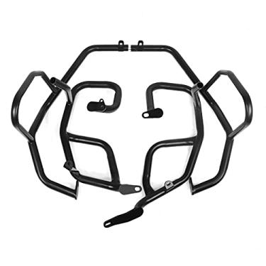 Imagem de Protetor de motor de barras de colisão em estrada Worldmotop serve para BMW F750GS F850GS F 750 850 GS 2018 2019 2020 (preto, superior + inferior)