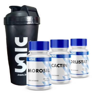 Imagem de Morosil + Cactin + Orlistat + Coqueteleira cores variadas Preto