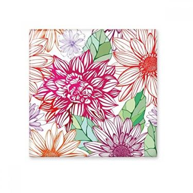Imagem de Decoração colorida Flor Pompon cerâmica azulejo brilhante decalque de tijolos vitrificados pedra adornada
