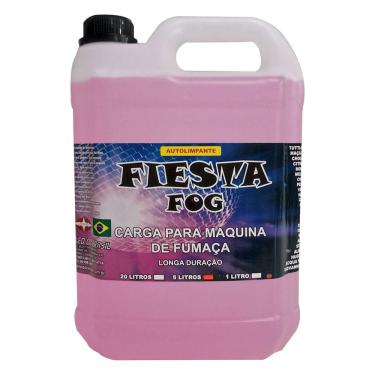 Imagem de Líquido para Máquina de Fumaça Fluído Profissional Auto Limpante Neutro Fumaça Densa sem Aroma 5L
