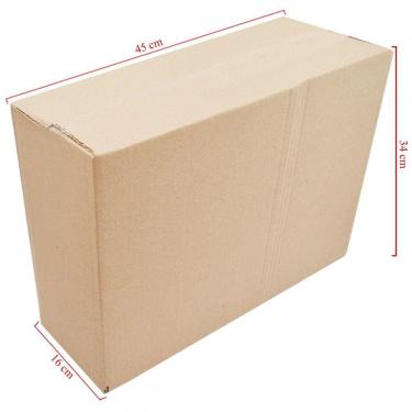 Imagem de Caixa Funda De Papelão Com 50 Unidades Embalagens 45cm x 16cm x 34cm