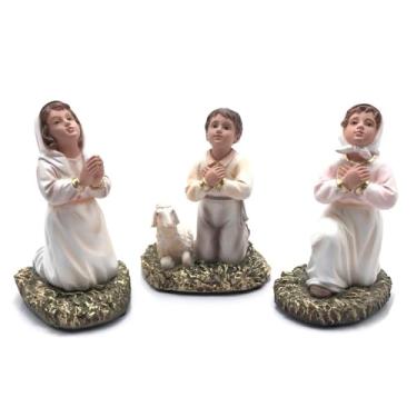 Imagem de Imagem Três Pastorinhos de Fátima Elegance Resina 12 cm