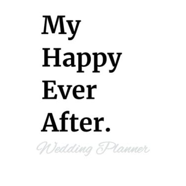 Imagem de Wedding Planner: My Happy Ever After Wedding Planner book, Wedding scrapbook, Wedding notebook, Wedding notebook planner
