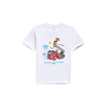 Imagem de Infantil - Camiseta Mini Energia La Em Cima Reserva Mini Branco  menino