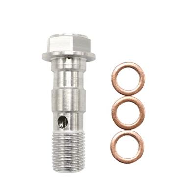 Imagem de Parafuso universal de mangueira de óleo para motocicleta M10 x 1,0 M10 x 1,25 para cilindro mestre de quebra