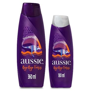 Imagem de Kit Aussie Bye Bye Frizz Shampoo 360ml Condicionador 180ml