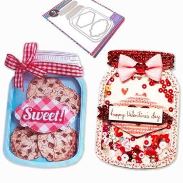 Imagem de Alinacutle Wish Bottle Candy Jar Metal Die Cut,Cutting Dies,Handmade Card Template, Paper Craft Die-cuts,for Card Scrapbooking and DIY Craft Album Paper Card Decor