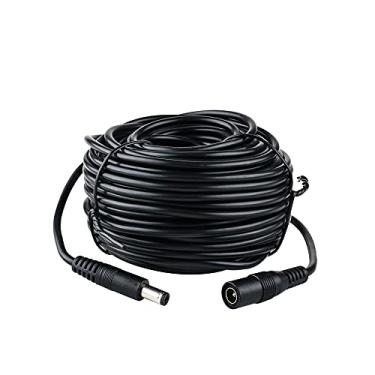 Imagem de Sqlszt Cabo de extensão adaptador de alimentação CC 18,3 m, 2,1 mm x 5,5 mm, 12 V, compatível com adaptador de alimentação CC de 12 V, LED, câmera CCTV, câmera WiFi de segurança, DVR