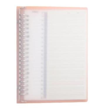 Imagem de Caderno de folha solta com clipe de metal PP, grade de estudante, linha horizontal, folha solta inglesa, substituível, núcleo interno, em branco, bloco espesso, A5 (inglês) - 2 peças