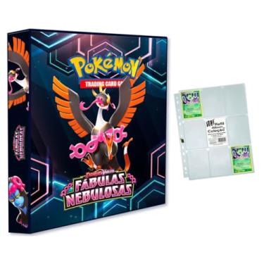 Imagem de Álbum Pokémon Pasta Fichário para Cards - Escarlete e Violeta - Fábulas Nebulosas + 10 folhas YES