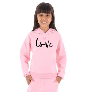Imagem de Moletom Infantil Canguru Menina Love Benellys-Feminino