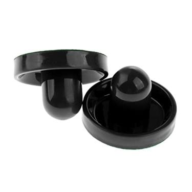 Imagem de Conjunto de empurrador de feltro de mesa de hóquei de ar - plástico, feltro verde, mesas domésticas - escolha de cor e tamanho - ótimo para jogos de hóquei aéreo em tamanho real - preto, médio