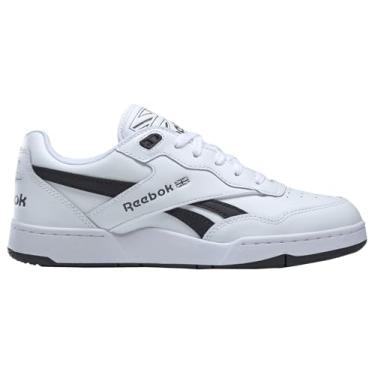 Imagem de Reebok Tênis de basquete unissex adulto BB 4000 II, Ftwr Branco/Core Preto/Cinza Puro, 5 Women/3.5 Men
