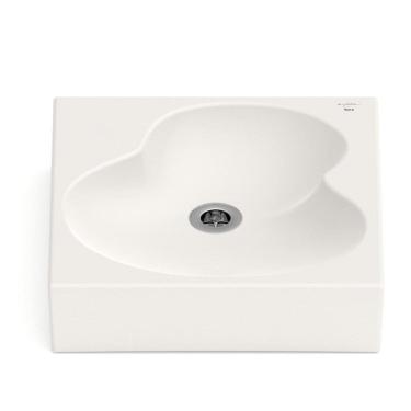 Imagem de Kit 2 Cubas de Apoio 41x41cm Ruy Ohtake Roca Bege