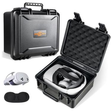 Imagem de sarlar Hard Carrying Case for Meta Quest 3/Quest 2 VR Headset Accessories Safe and Portable Protection, Compatible with Original Official Elite Head Strap, Suitable Travel and Home Storage