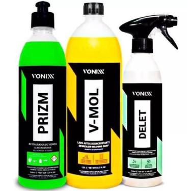 Imagem de Kit automotivo delet + v-mol + prizm vonixx - marca, Sem Variação