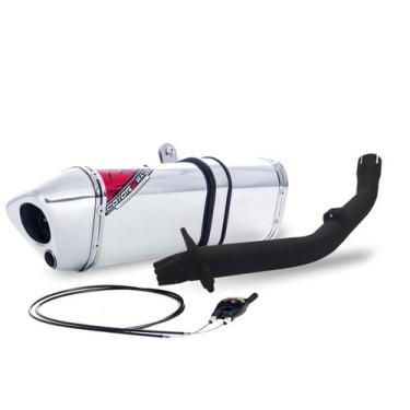 Imagem de Escape / Ponteira Coyote Modelo TRS 2 Way + Mais em Alumínio - Lander 