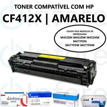 Imagem de Toner Cf412x 412x Compatível M452DN M452DW M452NW M477FDN M477FDW Amar