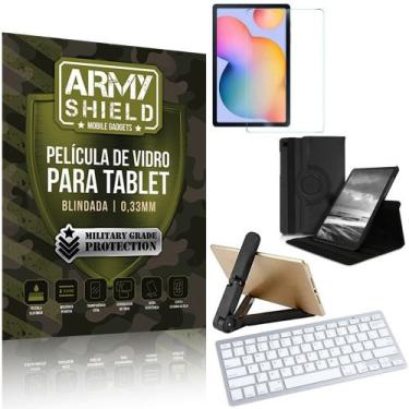 Imagem de Kit Suporte Dobrável Tab S6 Lite 10.4 P610/P615 + Teclado sem fio + Ca