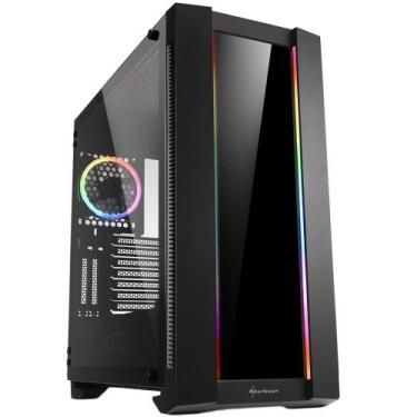 Imagem de Gabinete Gamer Sharkoon Elite Shark CA200G, ATX, RGB, com FAN, Lateral