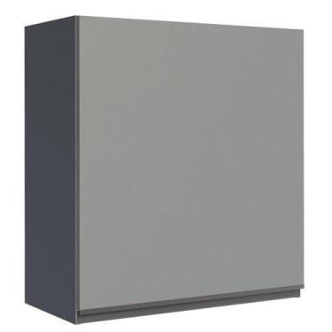 Imagem de Armário de Cozinha Aéreo 60 cm 1 Porta Cinza Nice Madesa, Cinza