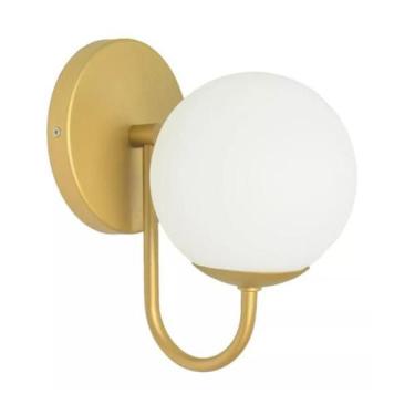 Imagem de Arandela Parede Moderna Sala Quarto Cabeceira Luxo Dourado - Arandela 