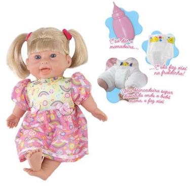 Imagem de Brinquedo Boneca Baby Rafaeli Faz Xixi de Verdade Milk 660 - Milk Brin