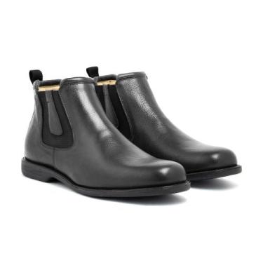 Imagem de Botina masculina de couro preta - Ferragon Boots, 42