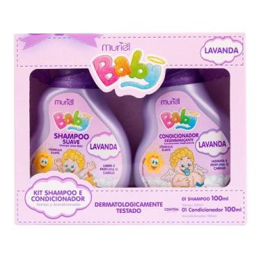 Imagem de Kit Shampoo Condicionador Suave Muriel Baby Lavanda 100ml
