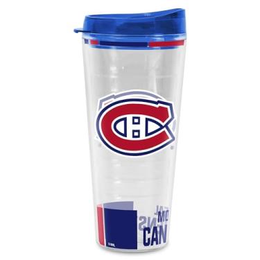 Imagem de Copo clássico da Rico Industries NHL Hockey Montreal Canadiens 650 ml com isolamento duplo Tritan Classic para manter as bebidas frias e quentes, feito nos EUA