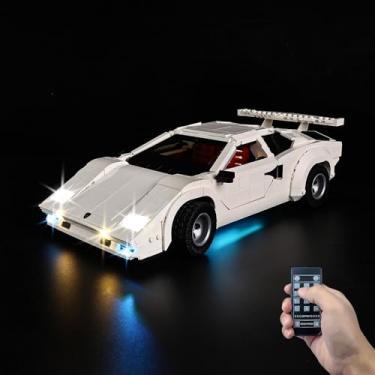 Imagem de Kyglaring LED Lighting Kit, Compatible with leg0 10337 Lamborghini Countach 5000 Quattrovalvole Model,leg0 Sets Not Included!(RC Version)