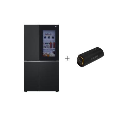 Imagem de Combo Geladeira Smart LG Inverter Side by Side InstaView 220V + Caixa de Som XBOOM XG7S