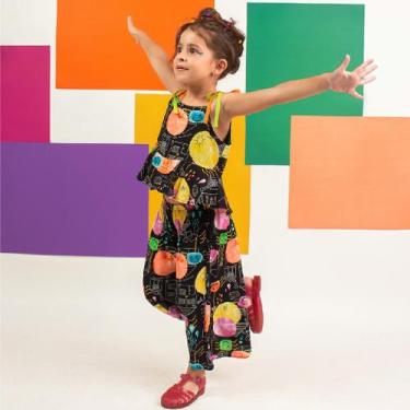 Imagem de Conjunto Bata e Calça Pantacourt Viscose "Dona Aranha" - Saia de Filó,