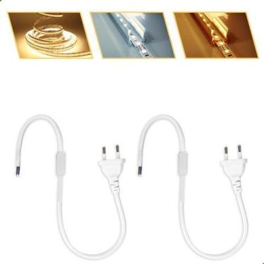 Imagem de 2 Conector Plug Para Fita De Led Direto Na Rede Rabicho - VLED