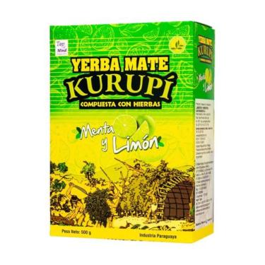Imagem de Yerba mate kurupi - menta e limão - caixa com 12 und 500 grs