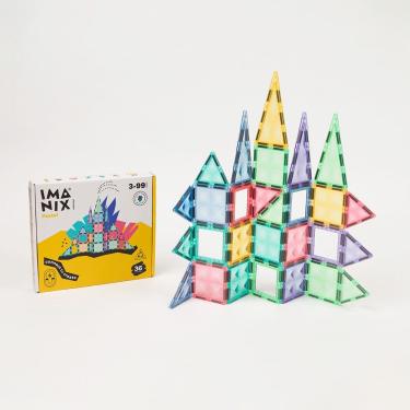 Imagem de Blocos Magnéticos Pastel - 36 peças