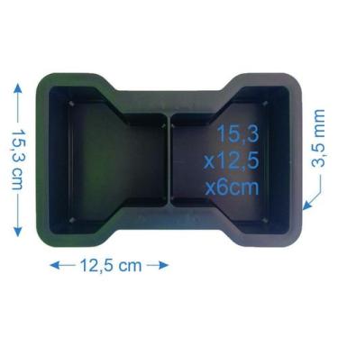 Imagem de Forma De Piso Paver Bloquete Meio Ossinho 6cm - Plastidon