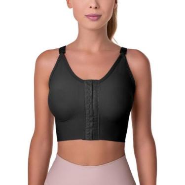 Imagem de Sutiã Cirúrgico Operatório Silicone Mama 700 Comfort Shape, Preto, G
