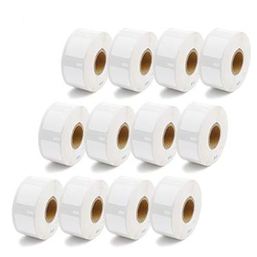 Imagem de Suminey - Etiquetas de substituição 30332 quadradas multiuso, 2,54 cm para DYMO 30332 (2,54 cm x 2,54 cm), para impressoras Rollo, Labelwriter 450, 4XL e Zebra Desktop – 12 rolos