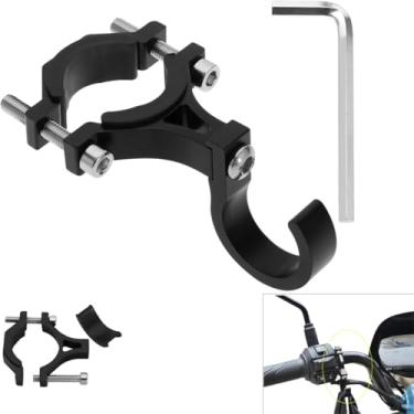 Imagem de YehVeh Gancho de scooter elétrico, suporte de liga de alumínio, suporte de gancho frontal para capacete, fone de ouvido, óculos, bolsa, bicicleta, motocicleta, ebike, patinete, guidão
