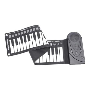 Imagem de Piano de Enrolar de 49 Teclas, Piano de Rolo de Mão Eletrônico Recarregável Flexível de Silicone 16 Tons 10 Ritmos Controle de Volume de 16 Níveis Piano Portátil de Batida de 32