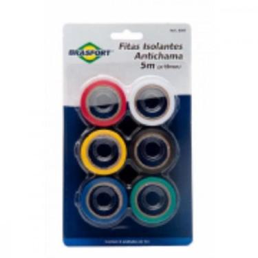 Imagem de Fita Isolante Brasfort 5M Com 6 Cores 8387