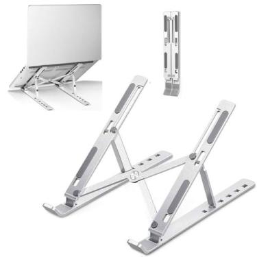Imagem de Suporte Dobrável Metal Ajustável Ergonômico Para Notebook - COMPACTO
